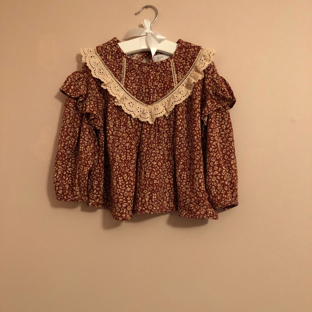 ZARA 18-24M Floral Blouse